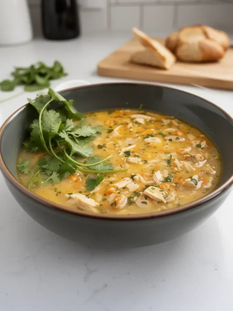 Coconut Cilantro Chicken Soup