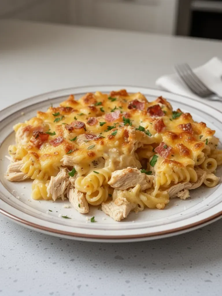 Crazy Good Chicken Pasta Casserole