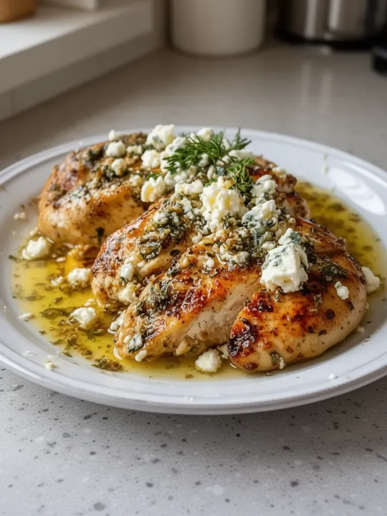 Greek Chicken with Lemon and Feta