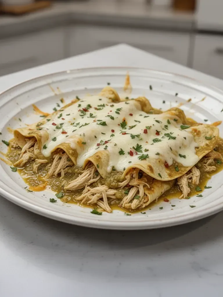 Green Chicken Enchiladas