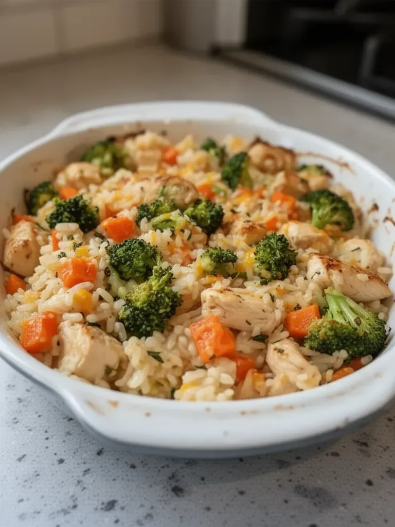 Healthy Chicken and Rice Casserole