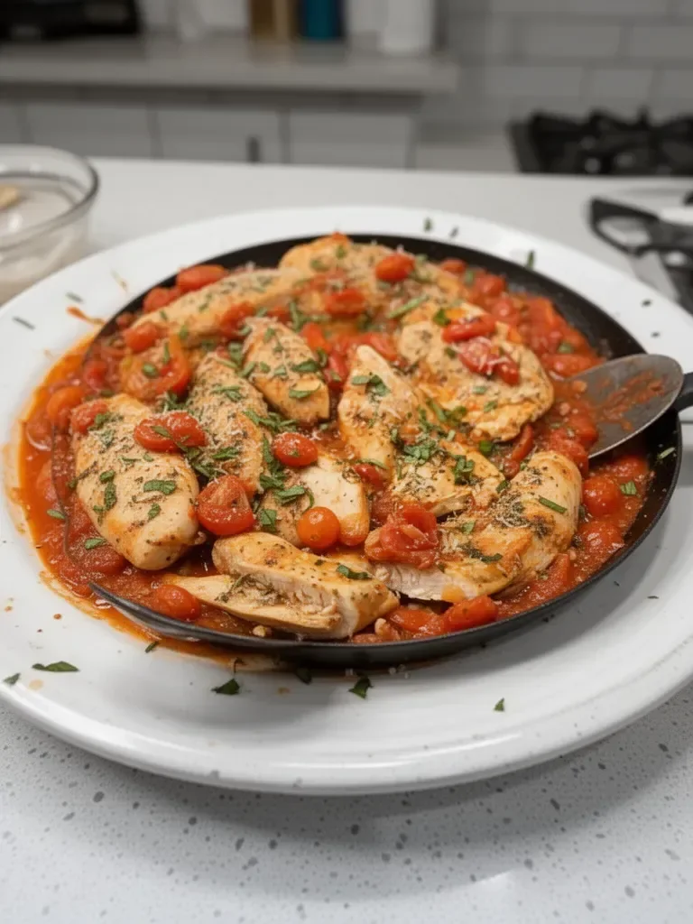Healthy Chicken Pomodoro Skillet
