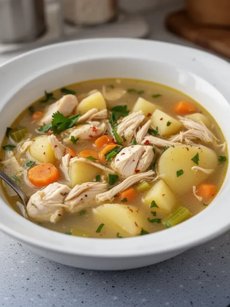 Hearty Chicken Soup with Potatoes
