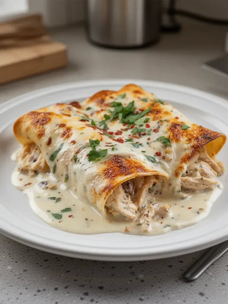 High Protein Chicken Enchiladas