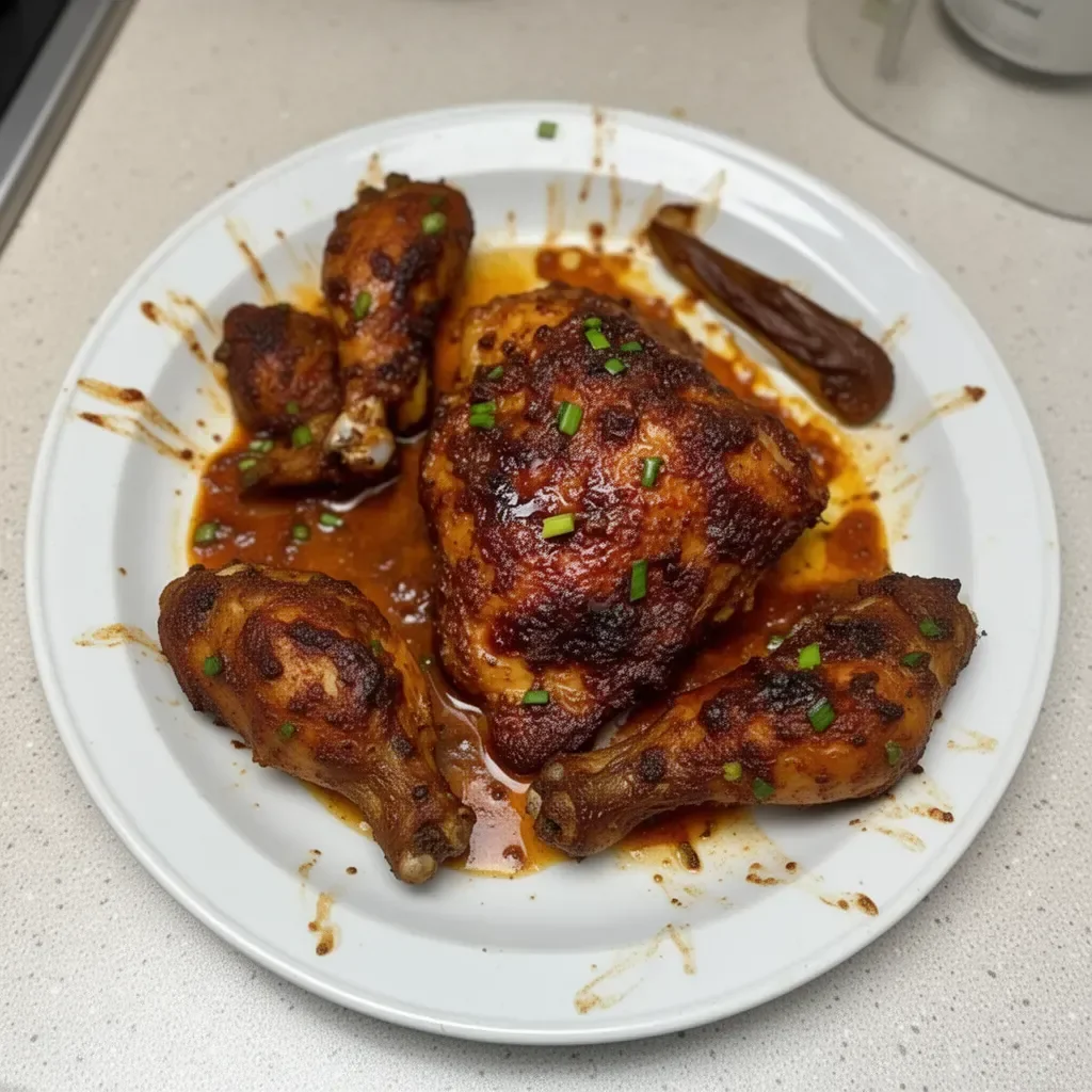 Delicious Jamaican Jerk Chicken marinated with spices and grilled to perfection