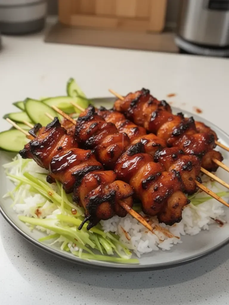 Korean BBQ Chicken Skewers