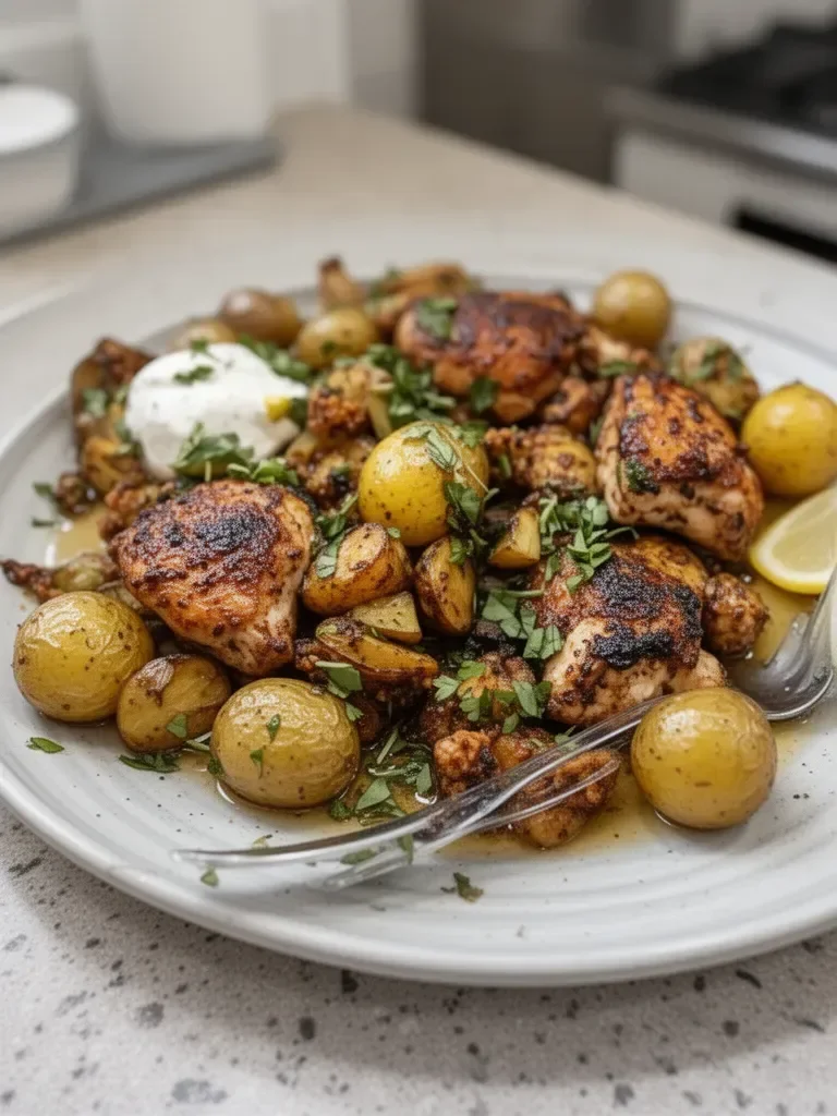 Lemon Balsamic Chicken and Potatoes: An Incredible 5-Ingredient Sheet Pan Meal