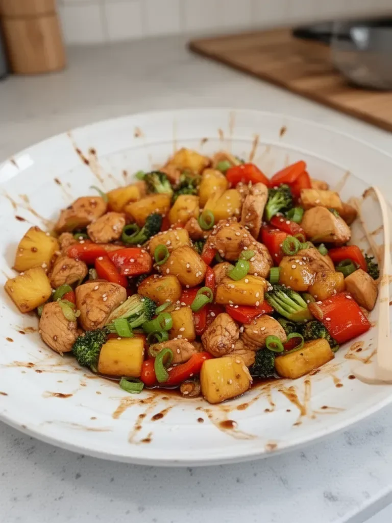 One Pan Pineapple Teriyaki Chicken