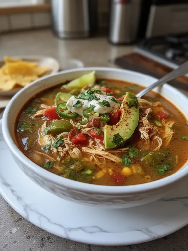 Poblano Chicken Tortilla Soup
