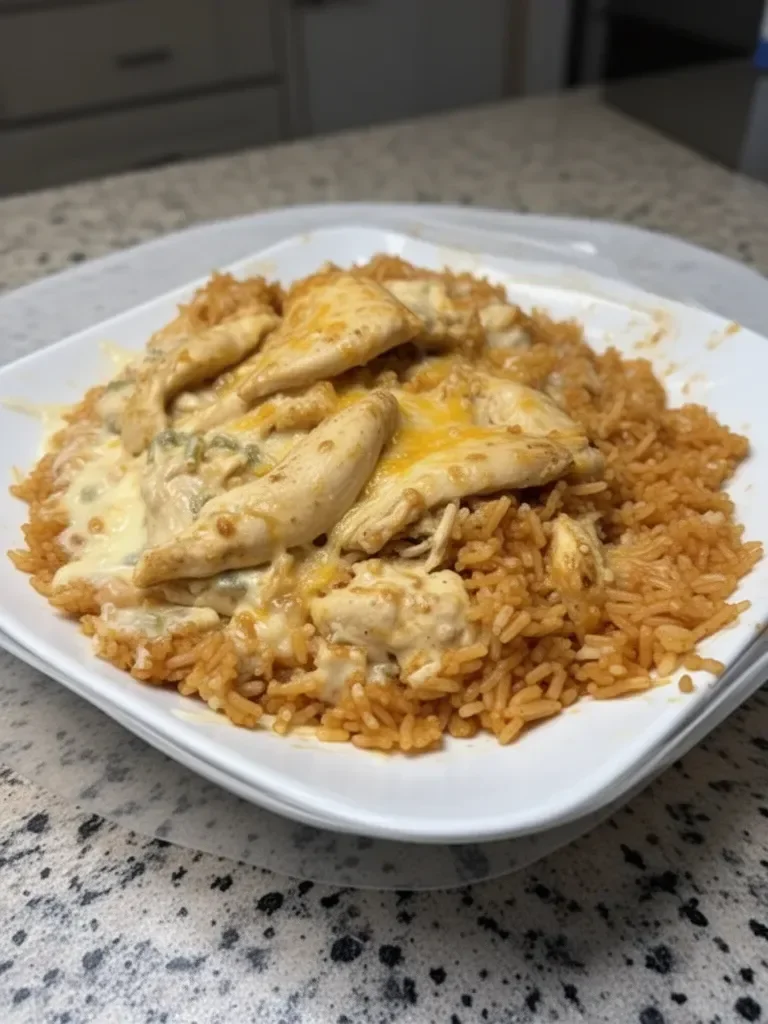 Rice with Chicken (Cheesy Chicken and Rice)