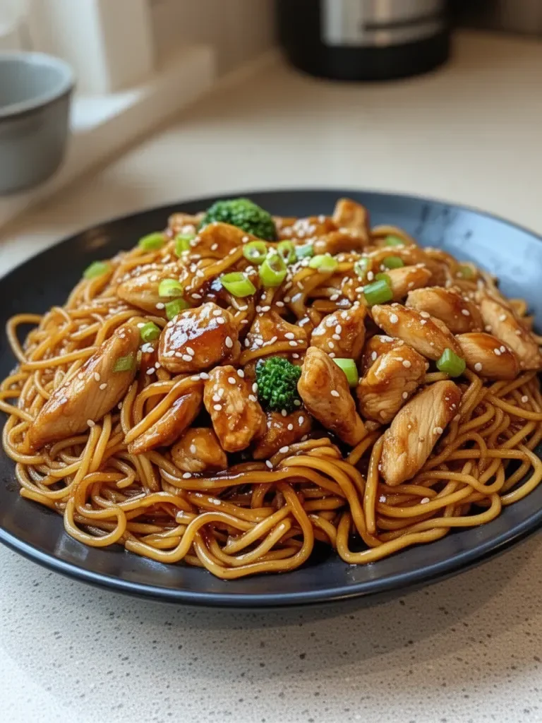 Savory Chicken Teriyaki Noodles