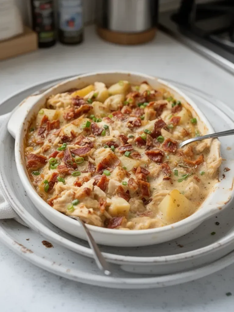 Savory Creamy Chicken Potato Casserole