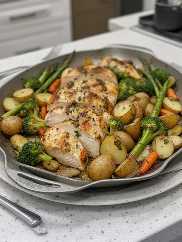Sheet Pan Garlic Butter Chicken and Veggies