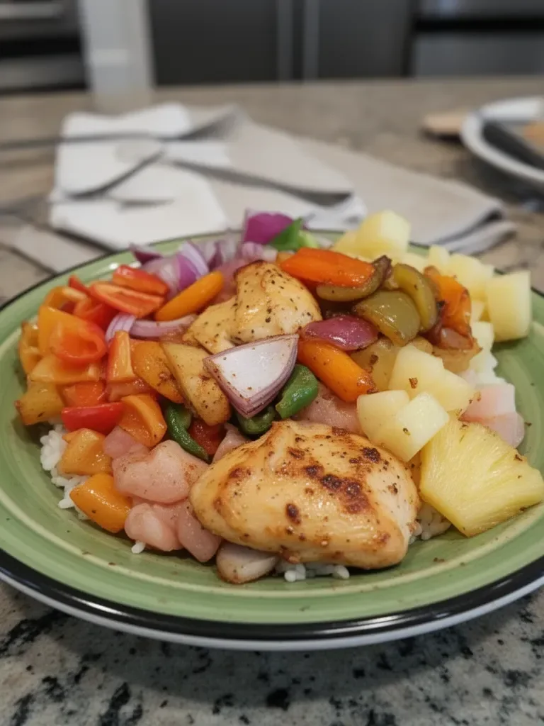 Sheet Pan Hawaiian Pineapple Chicken
