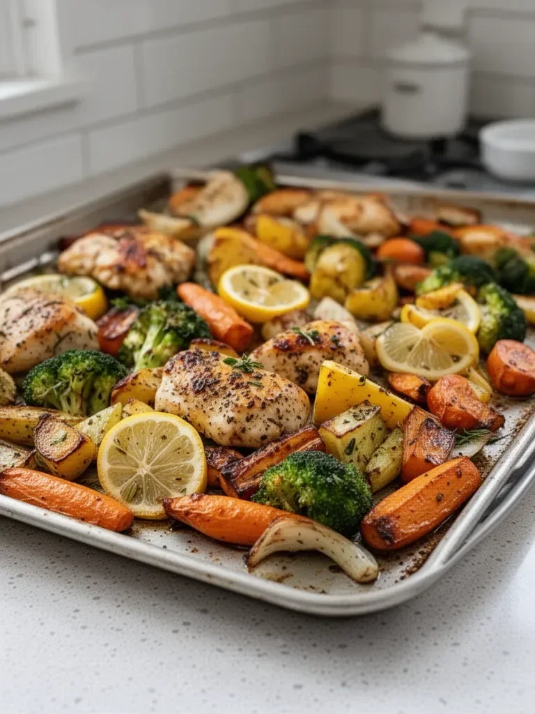 Sheet Pan Lemon Herb Chicken and Vegetables