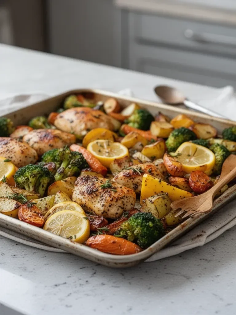 Sheet Pan Lemon Herb Chicken and Vegetables