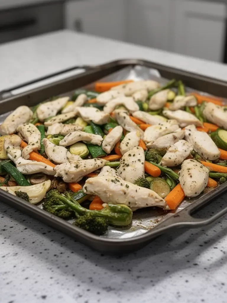 Sheetpan Garlic Chicken & Veggies