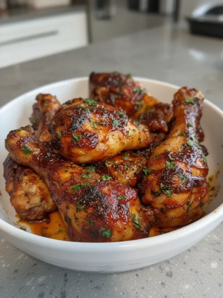 Slow Cooker Honey BBQ Chicken Drumsticks