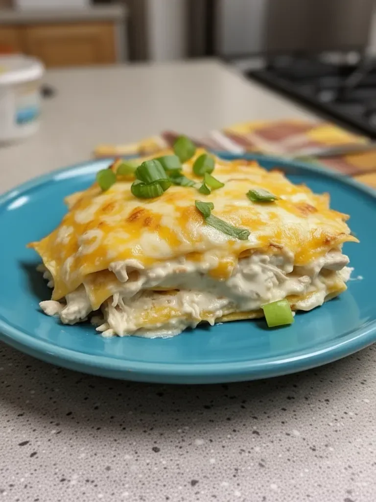 Sour Cream Chicken Enchilada Casserole
