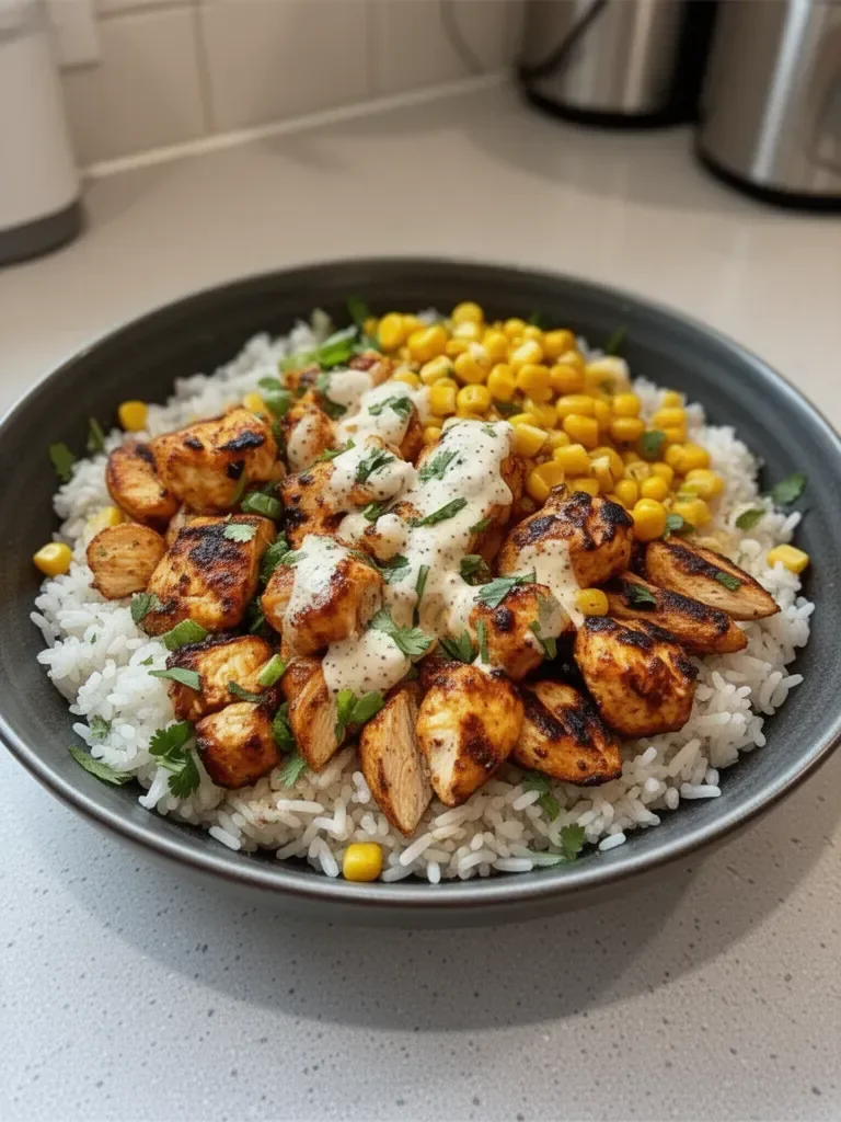 Street Corn Chicken Rice Bowl Recipe