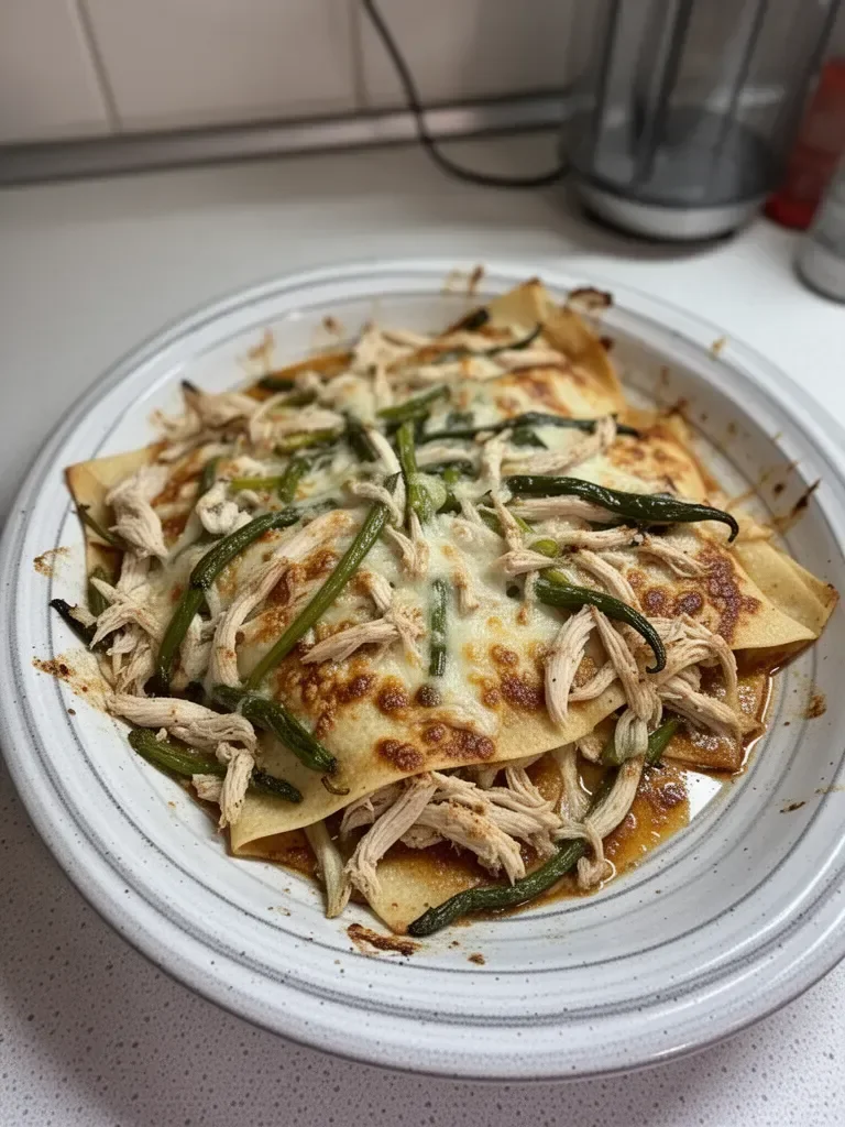 Swiss Enchiladas with Chicken & Roasted Poblanos