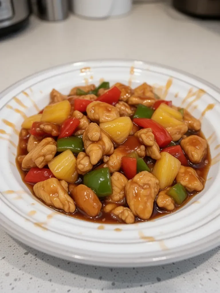 Crockpot Sweet and Sour Chicken
