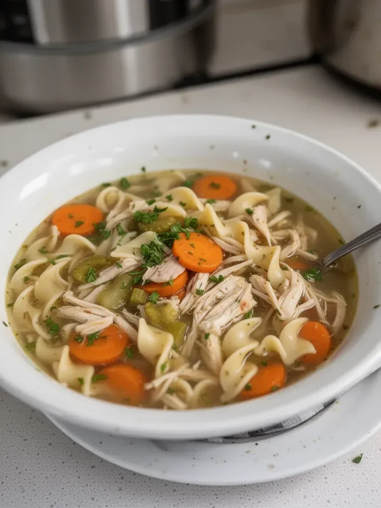 Easy Rotisserie Chicken Noodle Soup