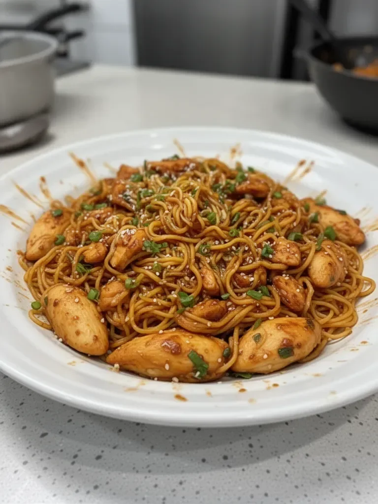 Garlic Chicken Noodles