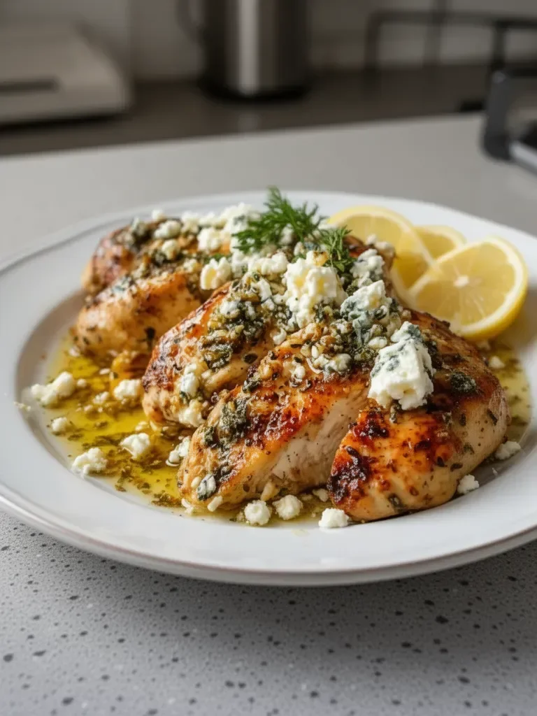 Greek Chicken with Lemon and Feta