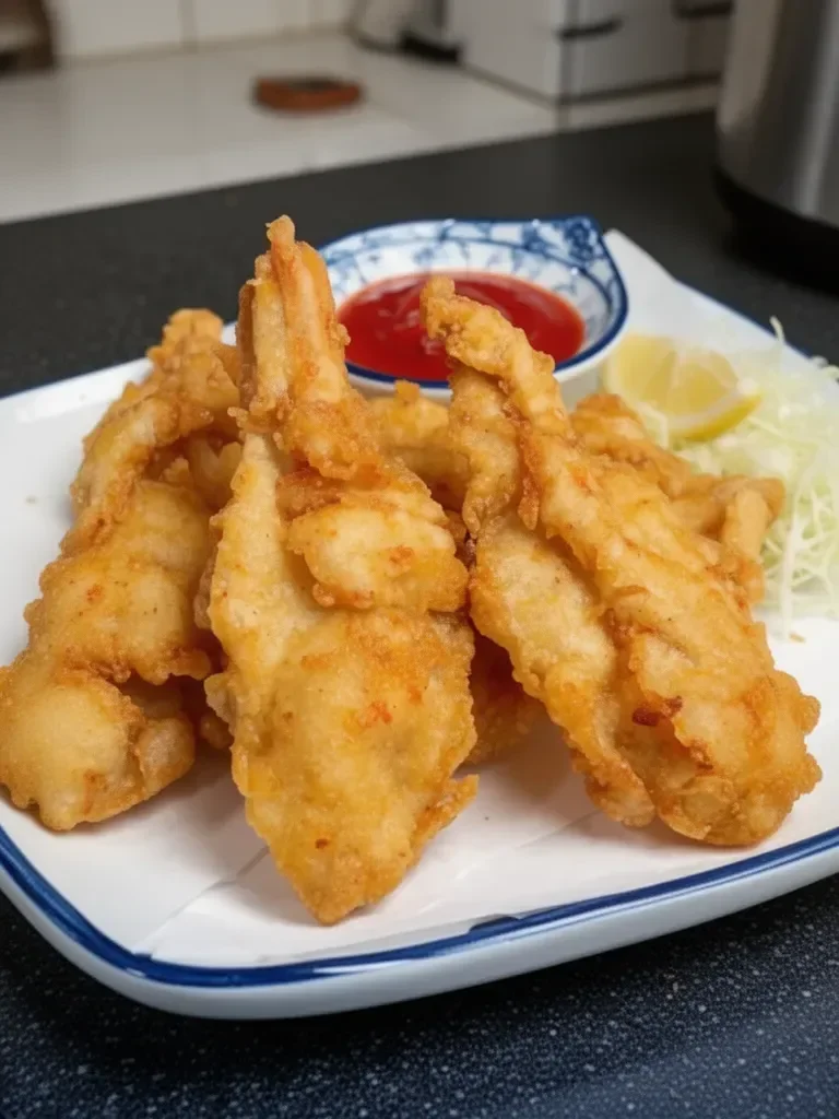 Light & Crispy Japanese Chicken Tempura