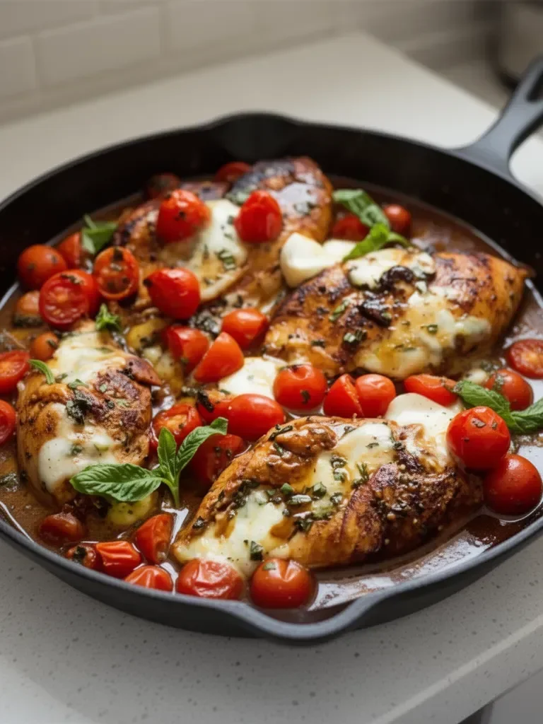 One-Pan Juicy Chicken with Balsamic Sauce