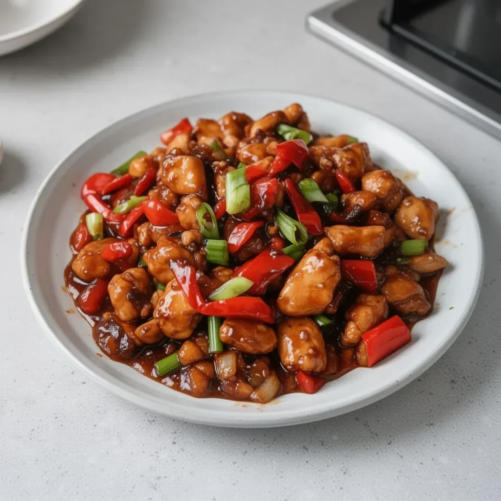 Delicious Quick Kung Pao Chicken dish prepared in 30 minutes