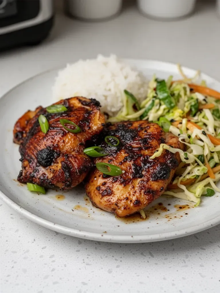 Roasted Miso Chicken Thighs