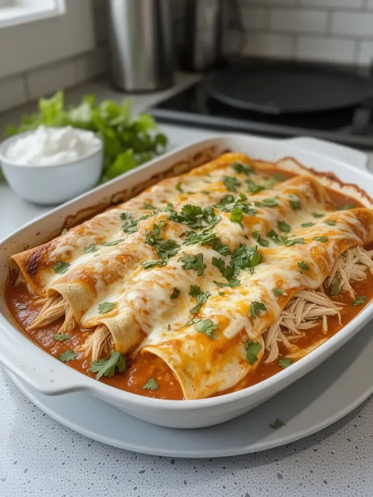 Rotisserie Chicken Enchiladas