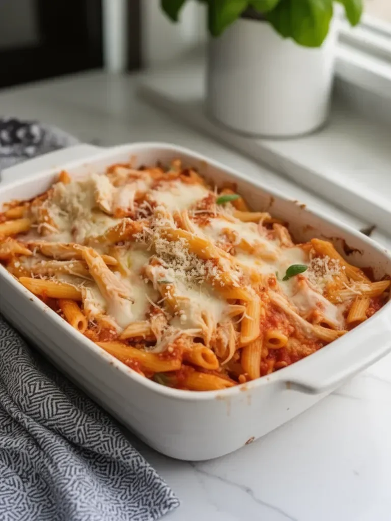 Rotisserie Chicken Parmesan Casserole