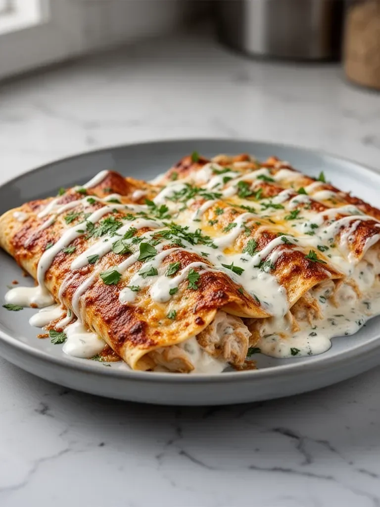 Rotisserie Chicken Sour Cream Enchiladas – Easy Creamy Weeknight Dinner