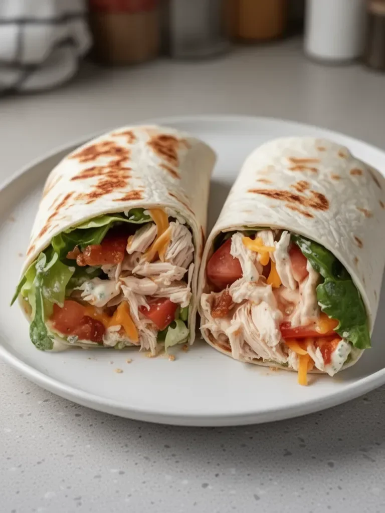 Simple Rotisserie Chicken Wraps