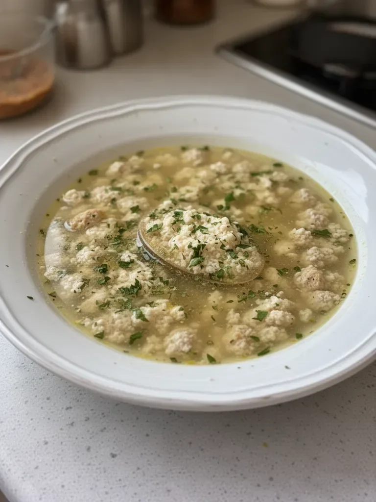 Stracciatella Soup