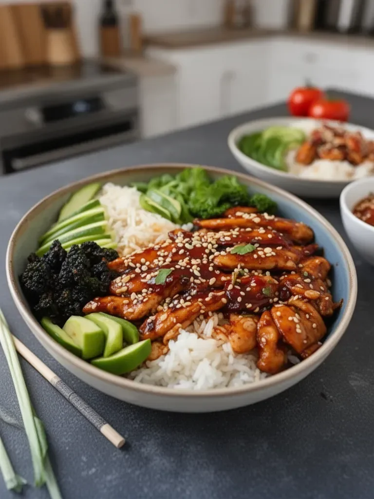 Sweet and Spicy Gochujang Chicken Bowls